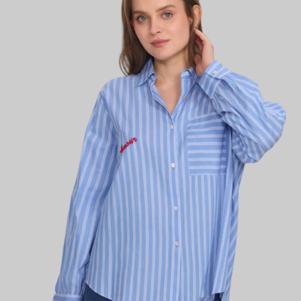 Blue Stripe AMOUR Shirt