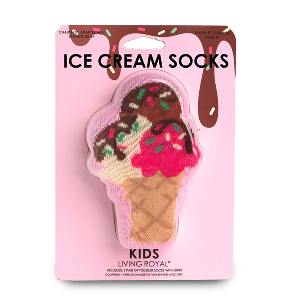 Ice Cream 3D Kids Crew Sock