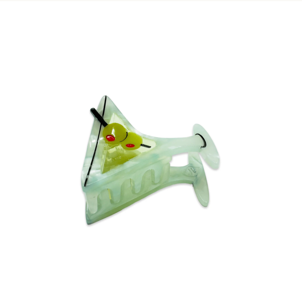 Mini Martini Hair Claw Clip
