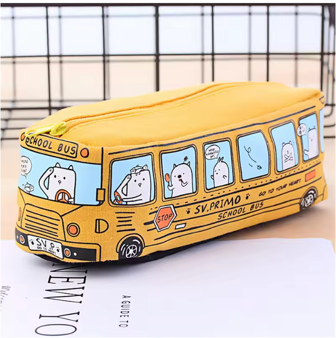 School bus Yellow Pencil Case