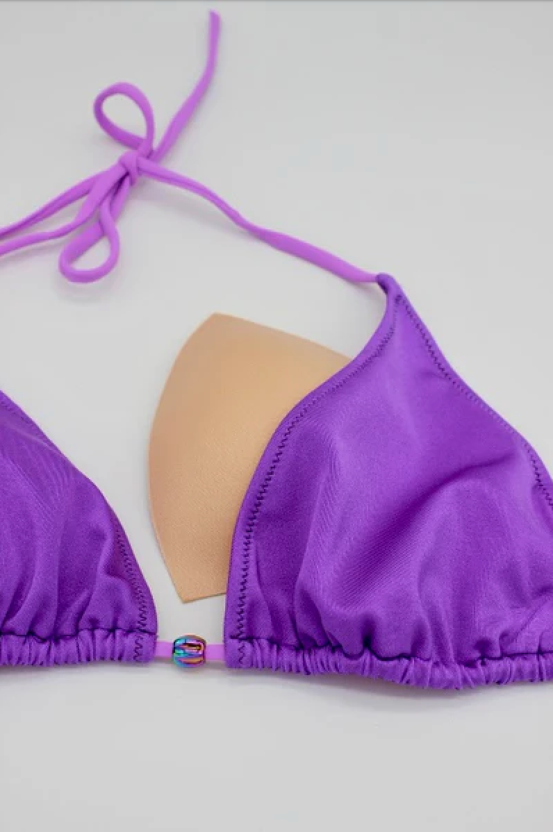 Girls Purple Triangle Bikini