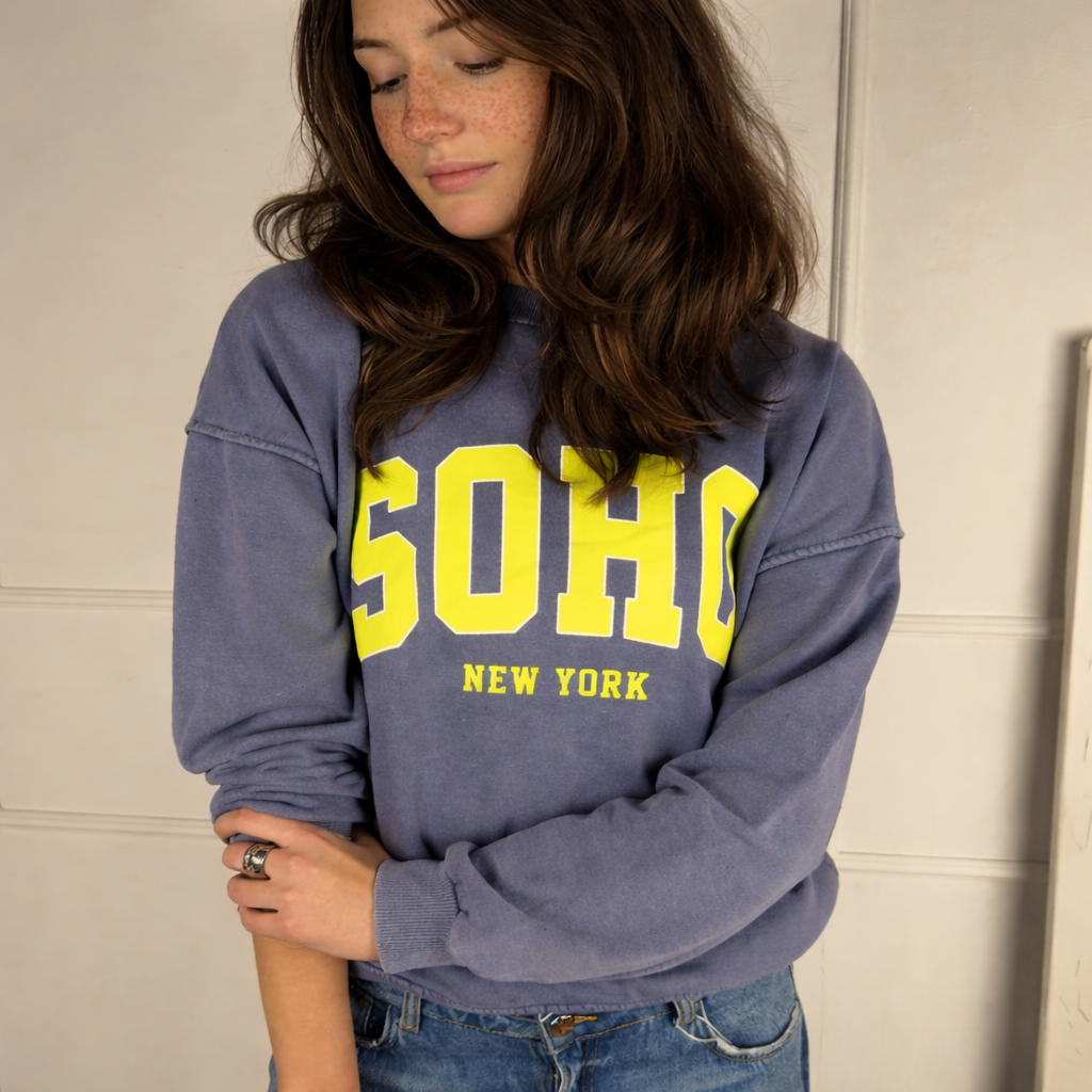 The Soho Vintage-Wash Sweatshirt