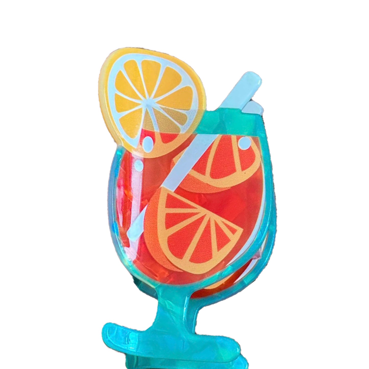 The Tropical Sangria Cocktail Hair Claw Clip