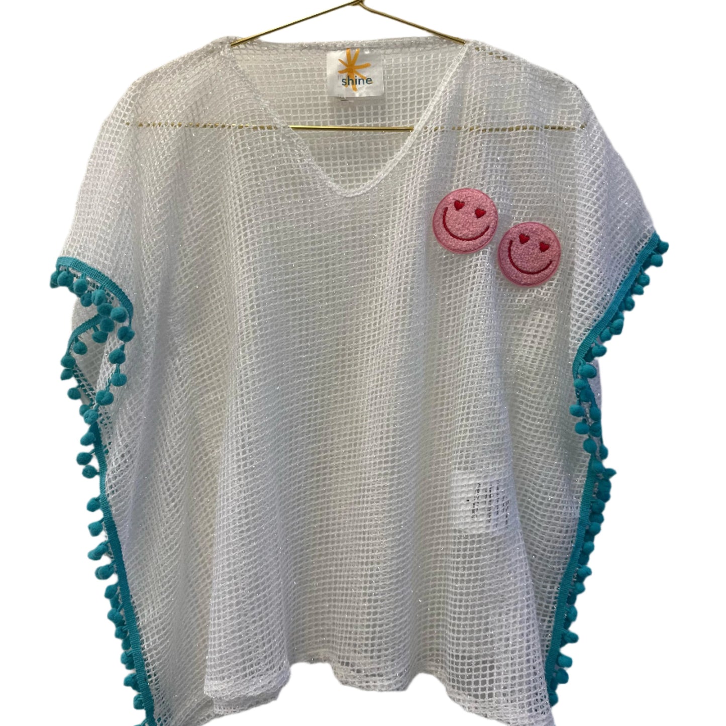 Smile & Shine Mesh Beach Cover Up