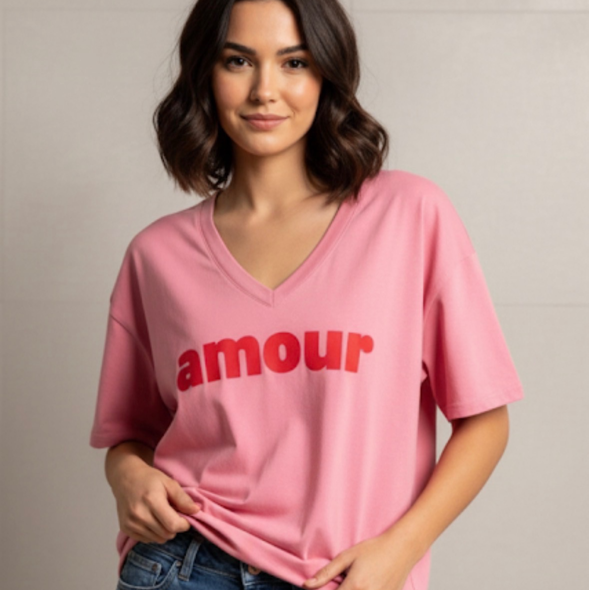 The Amour V-Neck Tee