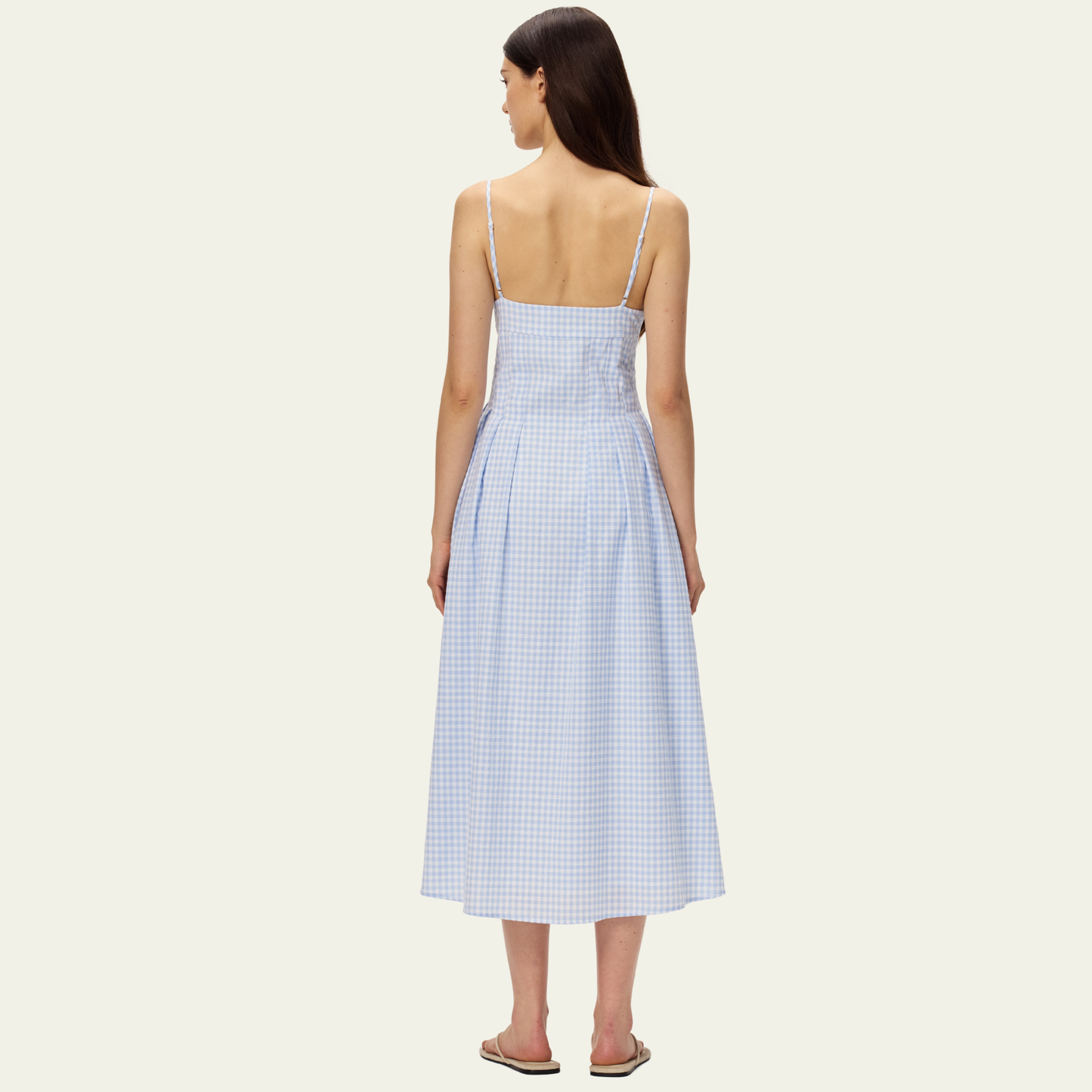 The Charming Vichy Midi Dress · Blue Gingham