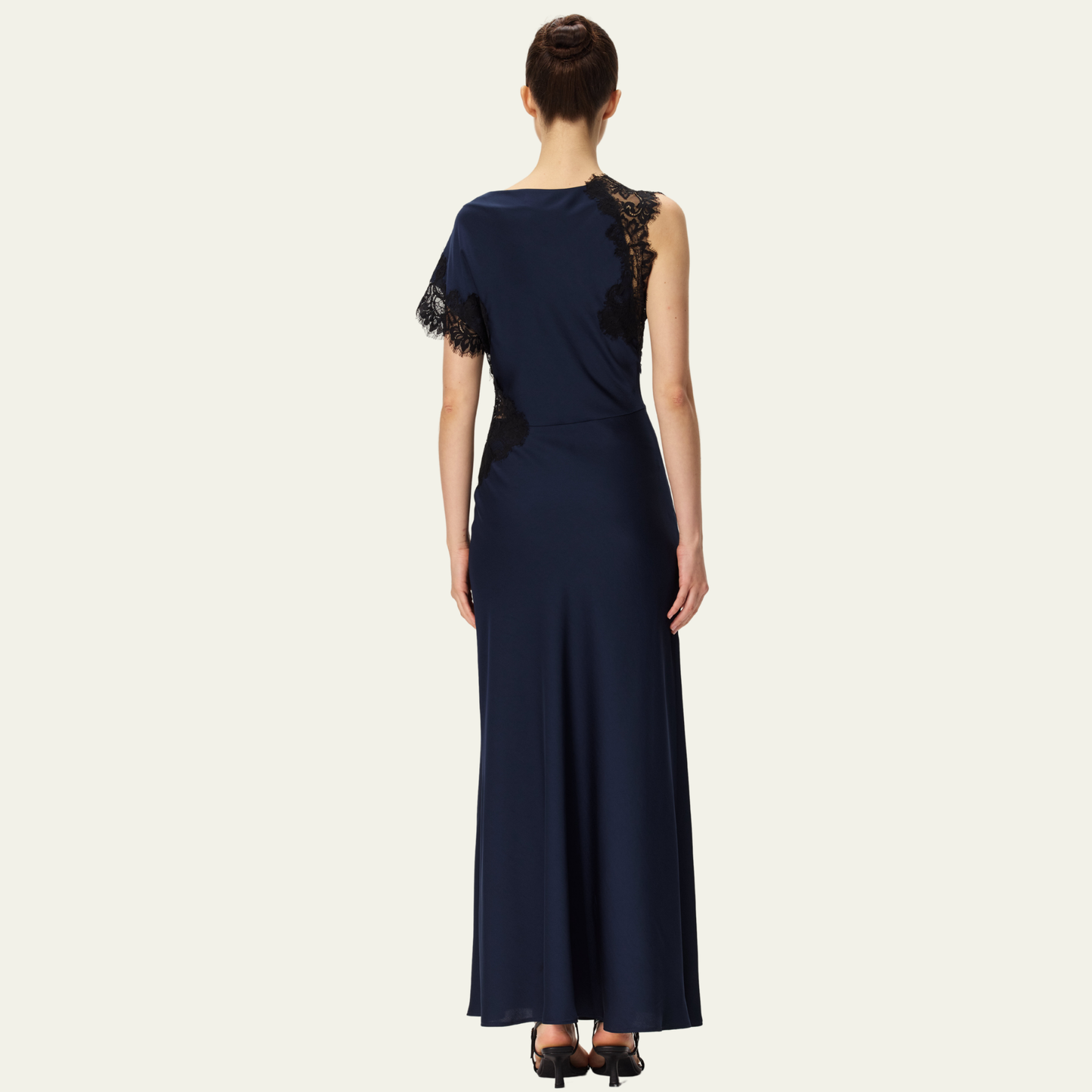 The Midnight Lace Gown · Deep Navy