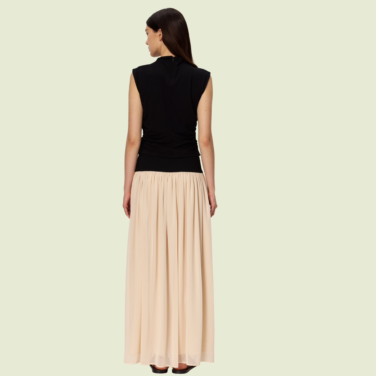 The Sculpted Jersey Tank · Midnight Black