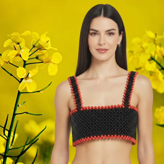 The Beaded Black Bralette