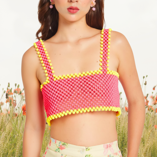 The Beaded Pink Bralette