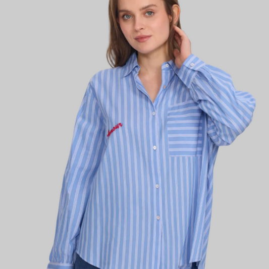 Blue Stripe AMOUR Shirt