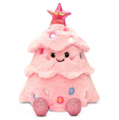 Glitter Pink Christmas Tree Plush