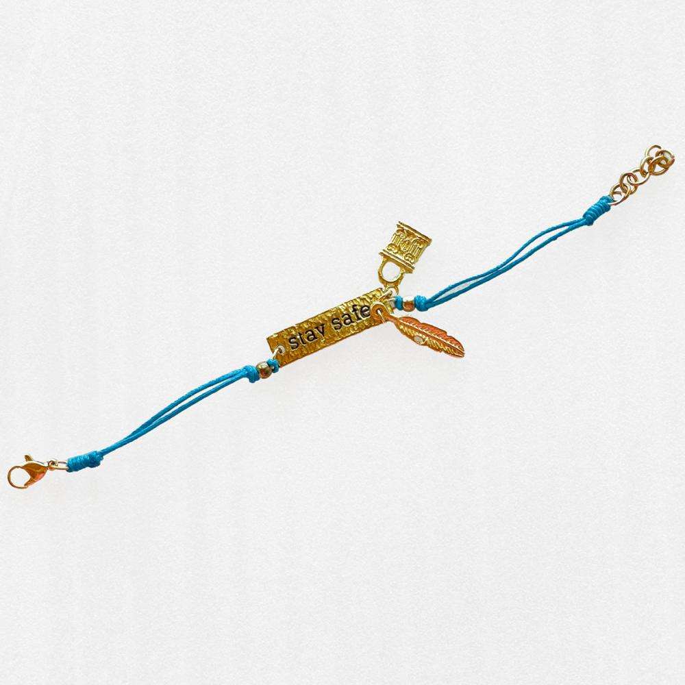 Bracelet Stay Safe Turquoise - KIDDING | Kids | Teens | Moms