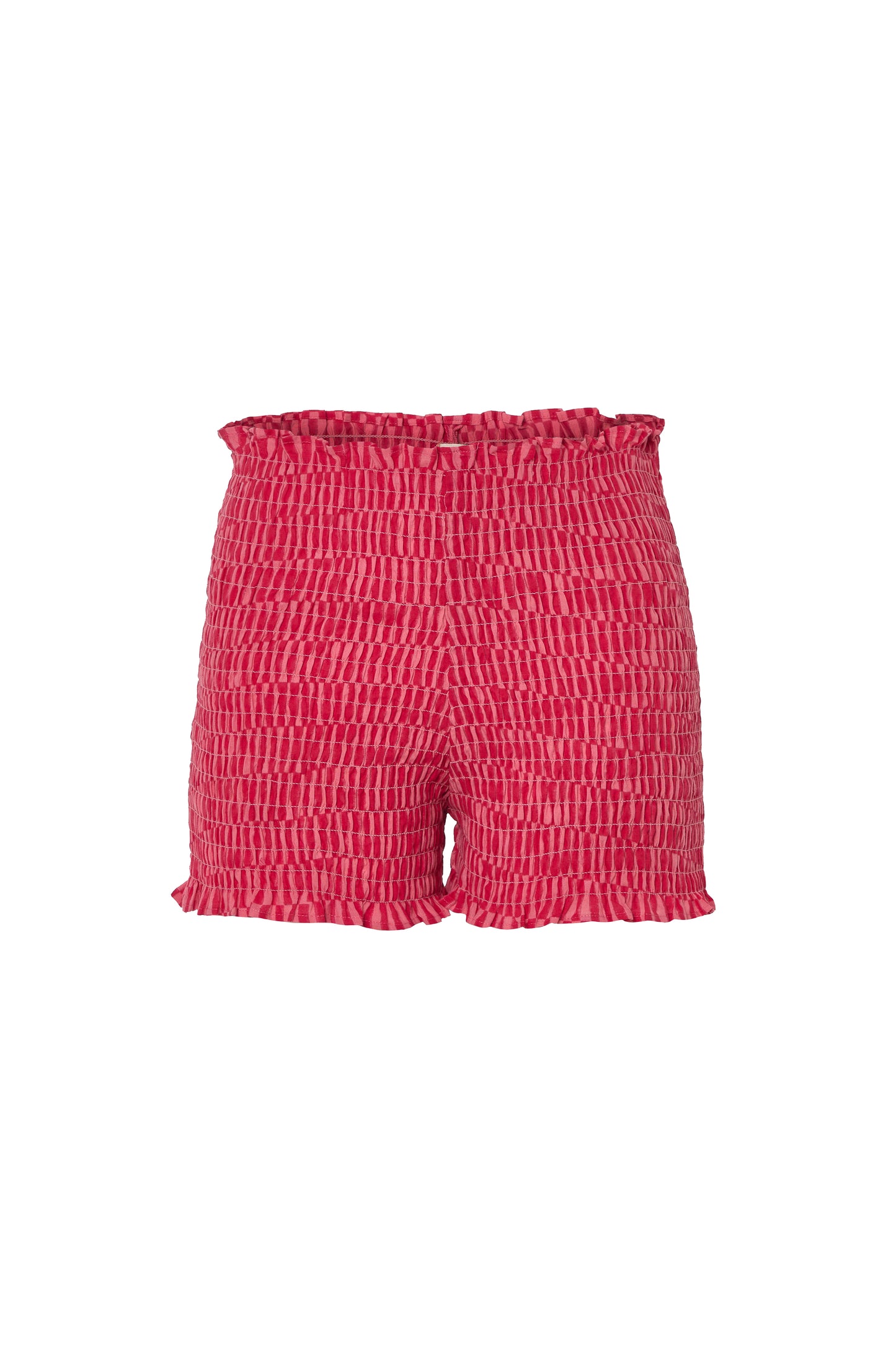 The Smocked Shorts – Coral Comfort