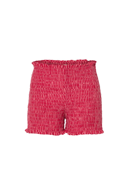 The Smocked Shorts – Coral Comfort