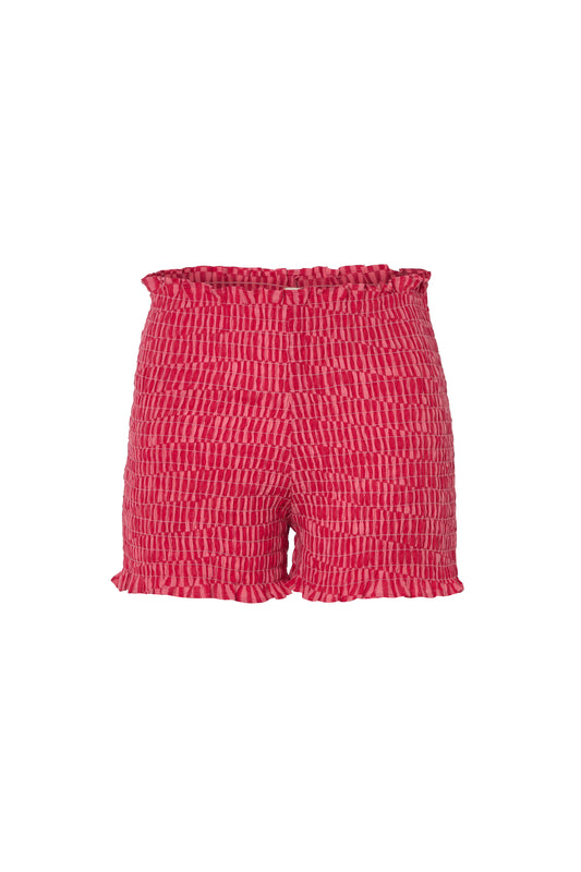 The Smocked Shorts – Coral Comfort