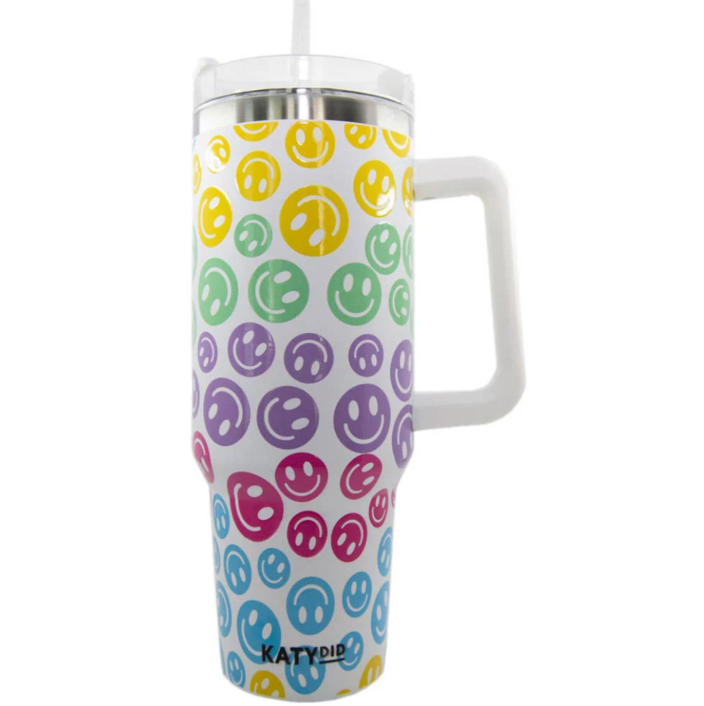 Happy Face Drink Tumbler
