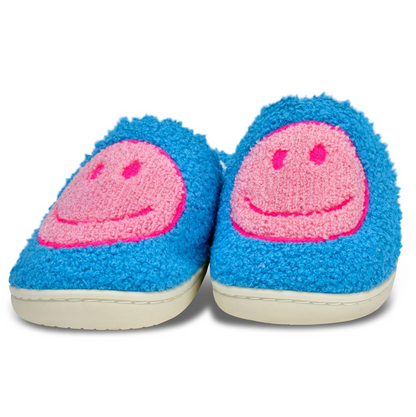 Pink & Blue Happy Slippers