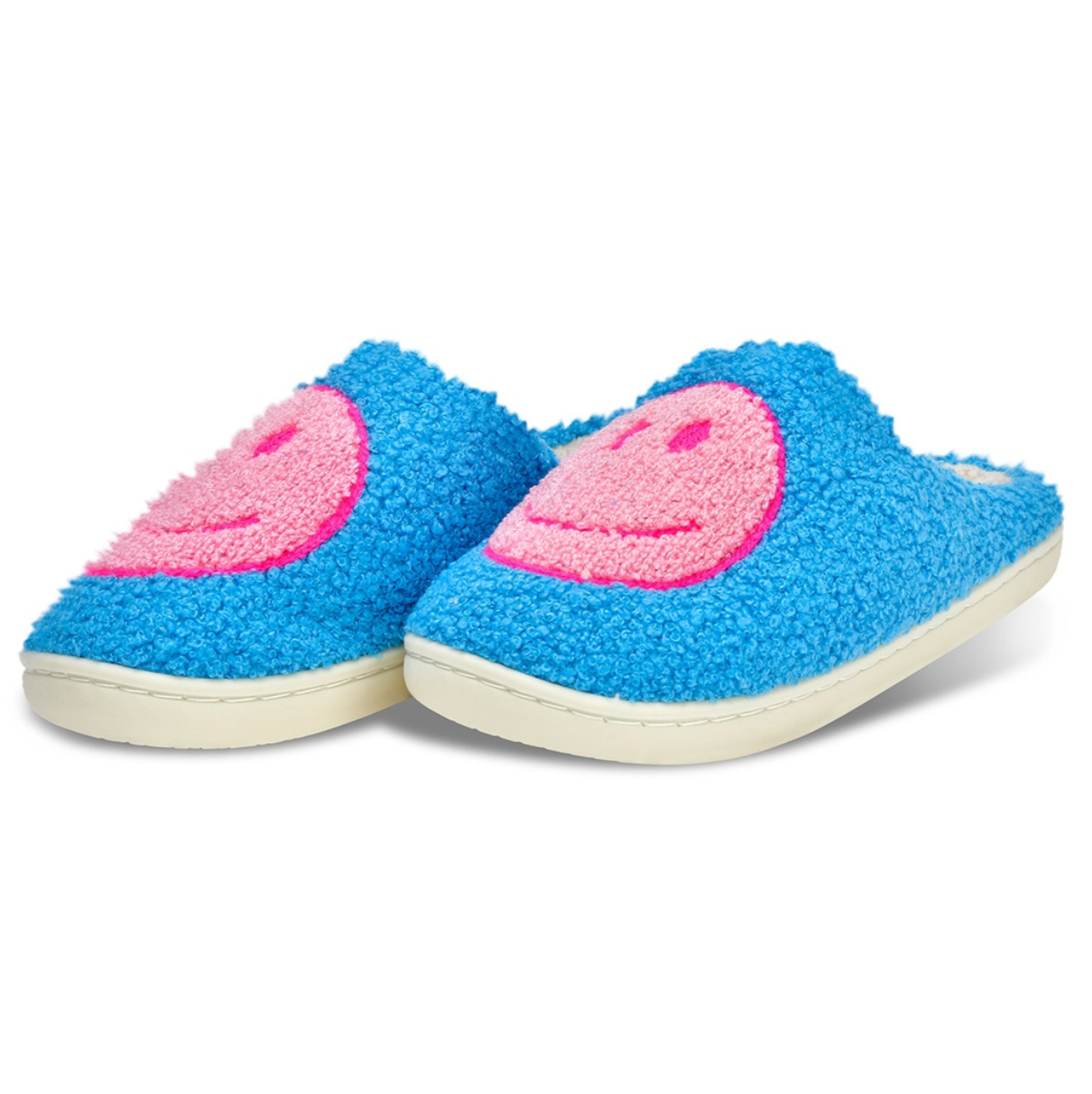 Pink & Blue Happy Slippers