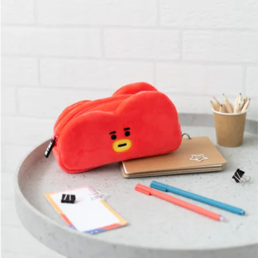 Red Tata Plush Pencil Case