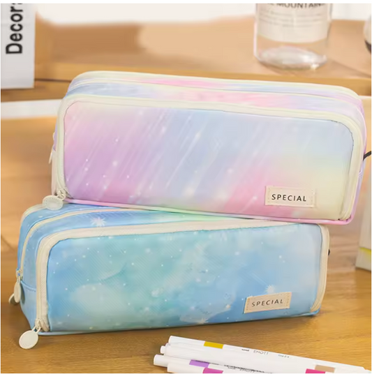 Pink & Blue Rainbow Pencil Case