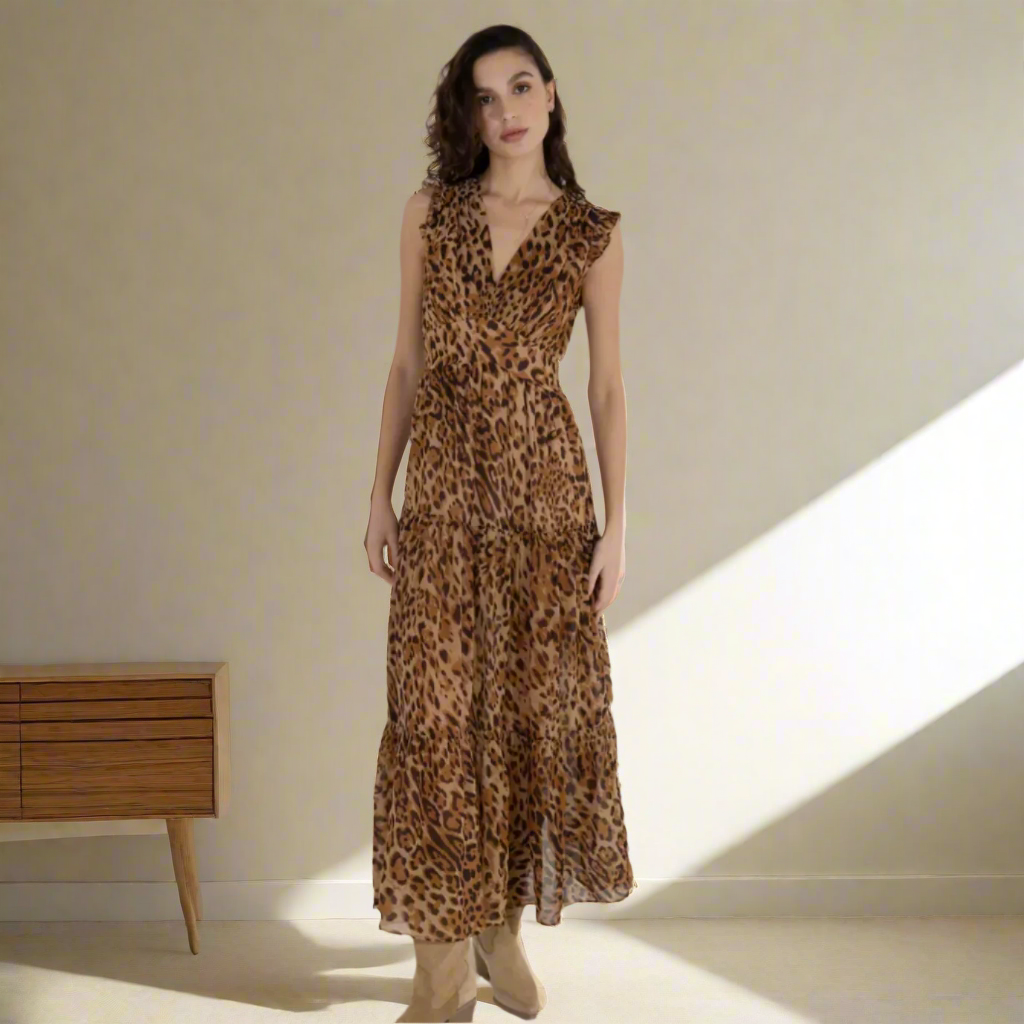 Flowy animal-print Dress