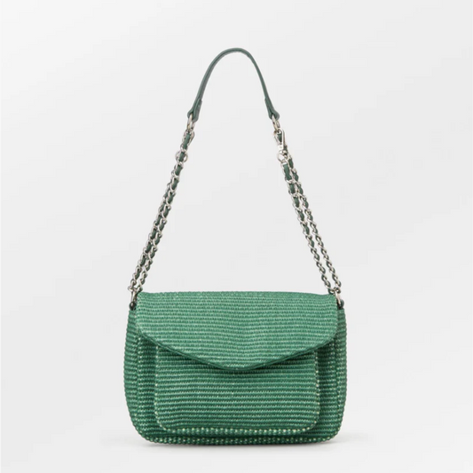 Raffia Green Bag