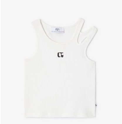 White twisted Tank Top