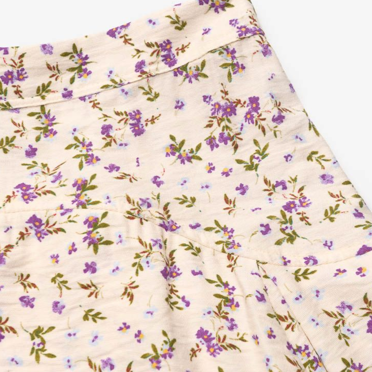 Lavender Blooms Mini Skirt