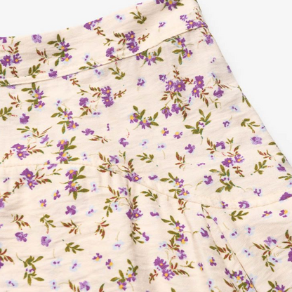 Lavender Blooms Mini Skirt