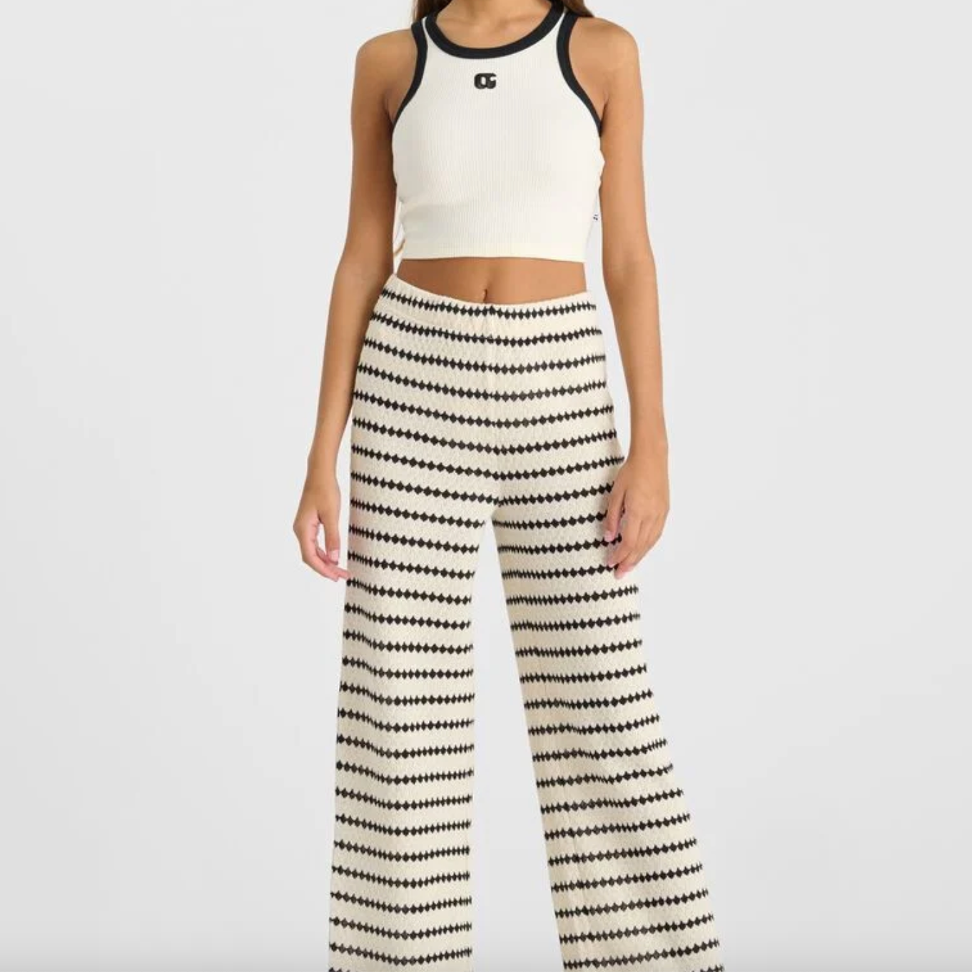 Monochrome Pop Knit Pants