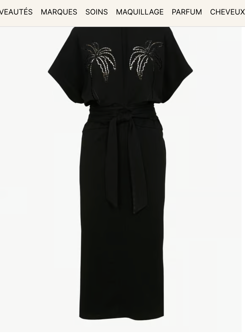 Tied Palm Dress – Black Edition