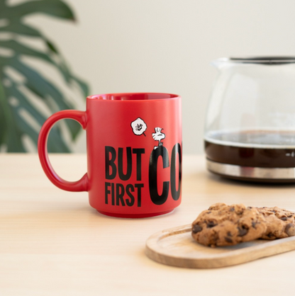 Snoopy But First Coffee Mug