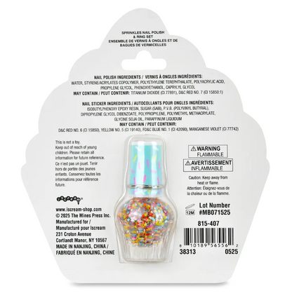 Sprinkles Nail Polish & Ring Set