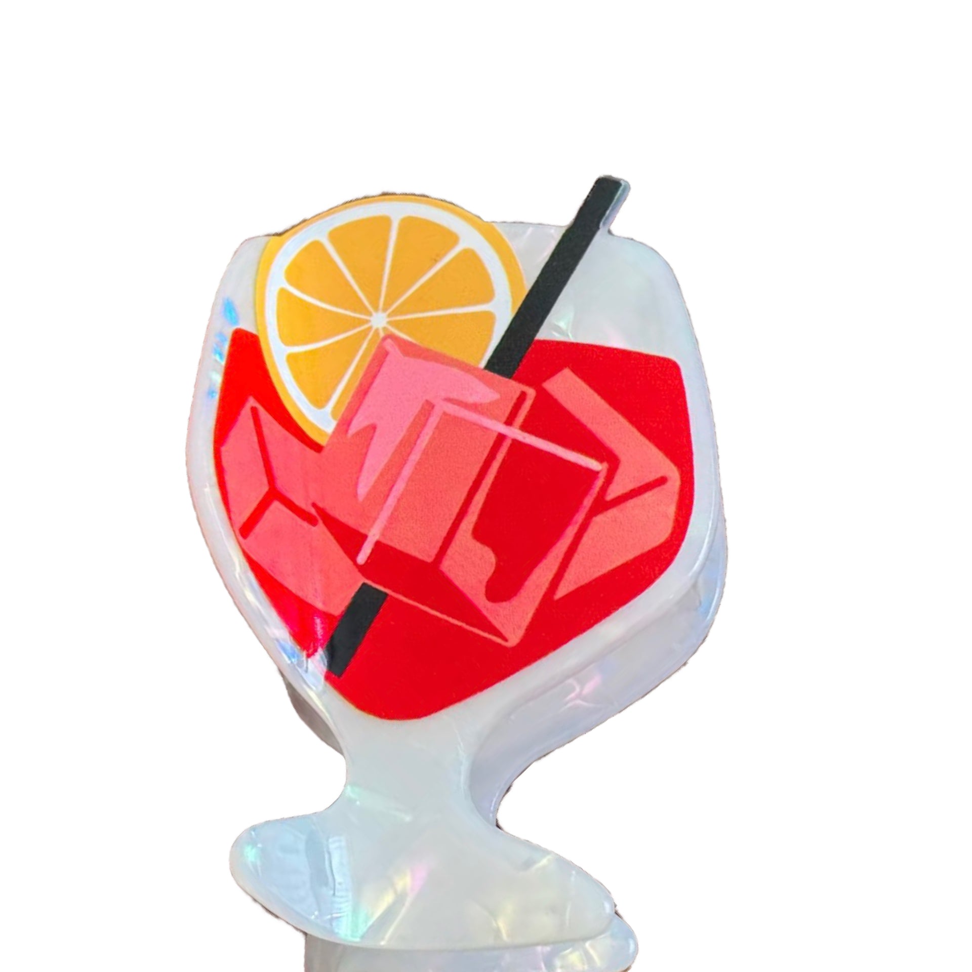 The aperol hair clip acrylic - kidding
