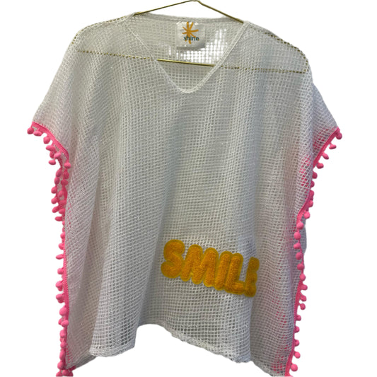 SMILE & Sun Mesh Beach Cover Up