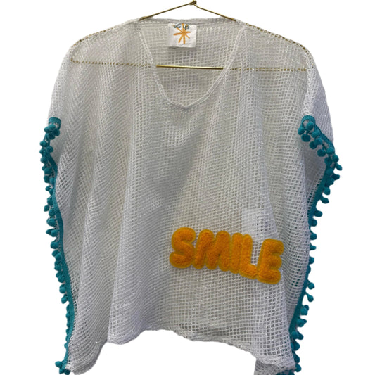 SMILE Mesh Beach Cover Up