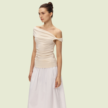 The Serene Sculpt Top · Champagne Cream