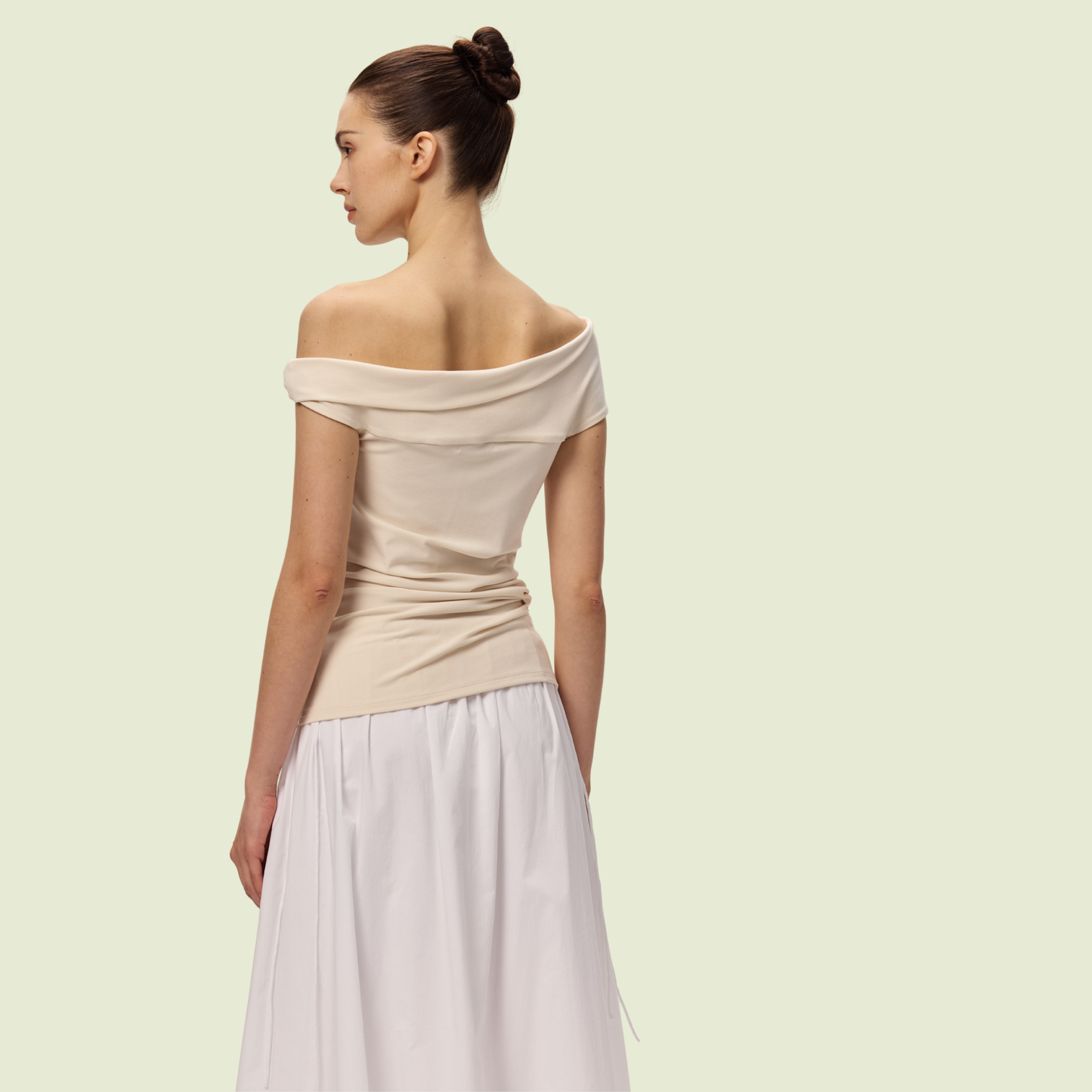The Serene Sculpt Top · Champagne Cream