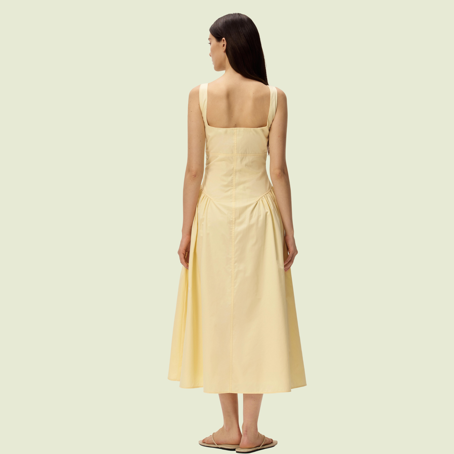 The Sunlight Midi Dress · Pale Butter